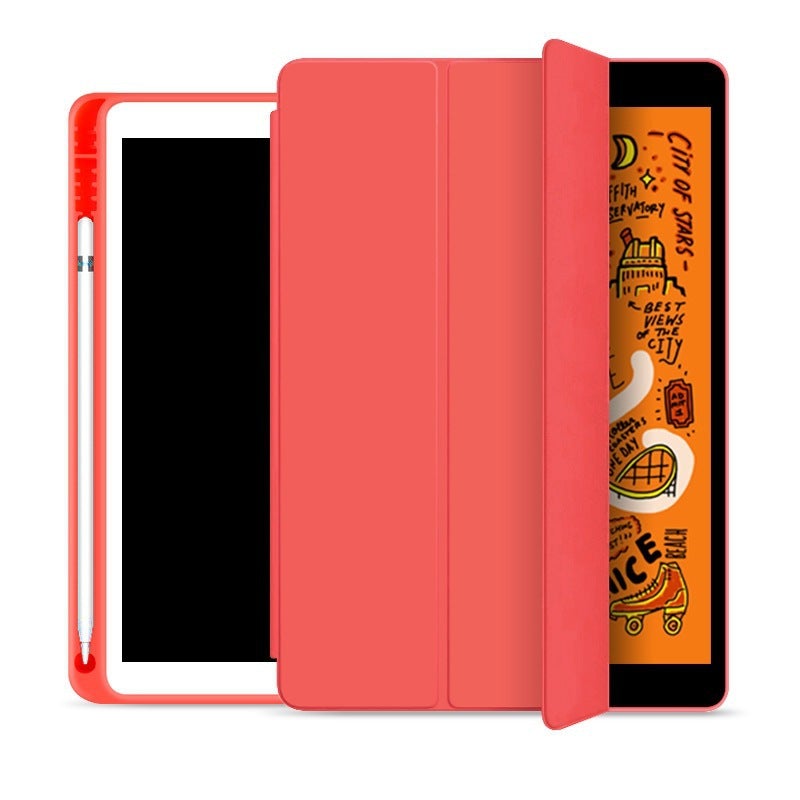 Pure Plain Color  iPad Case with Pencil Holder