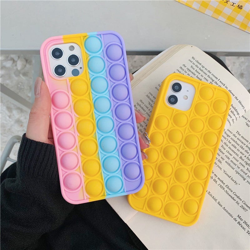 Reliver Stress Pop Bubble Silicone Phone Case
