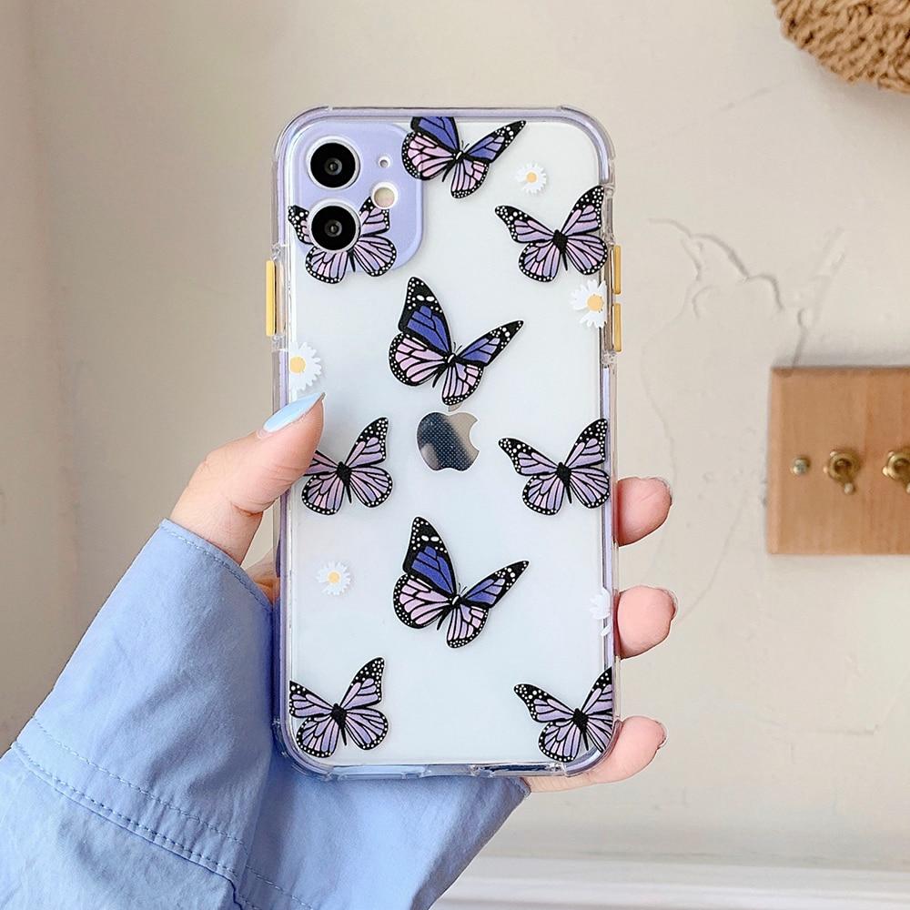 Shockproof Purple Butterfly Case
