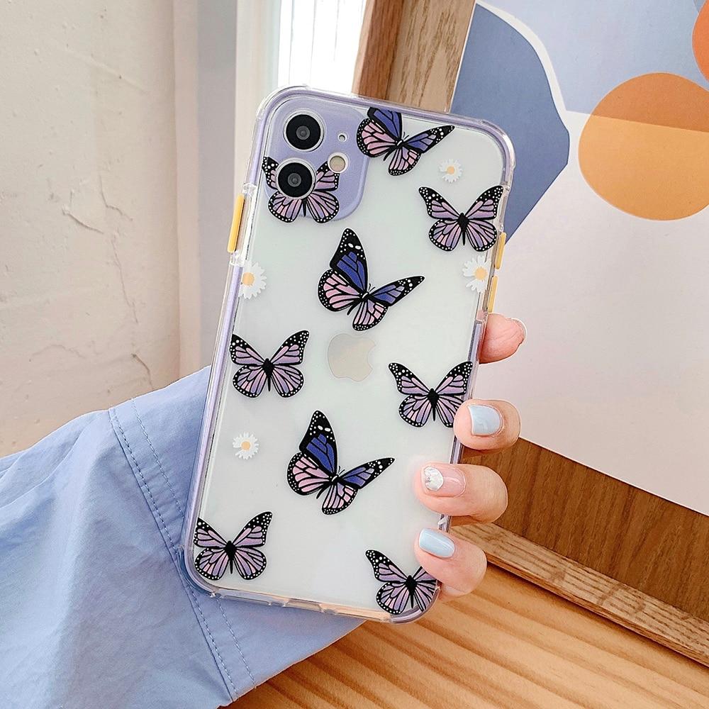 Shockproof Purple Butterfly Case