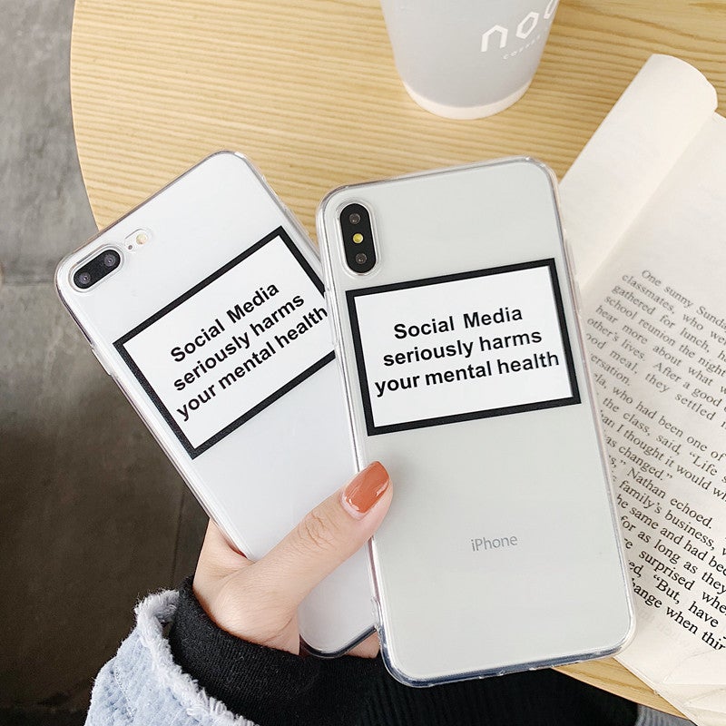 Social Media Message Clear Phone Case