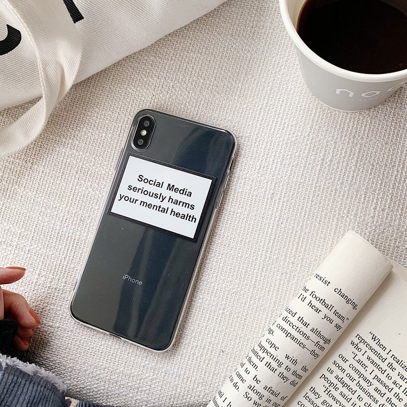 Social Media Message Clear Phone Case