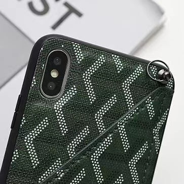 Stipple Wallet Phone Case with Crossbody Strap