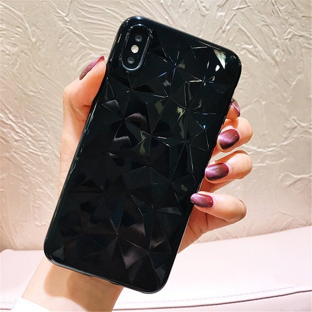 Ultra-thin 3D Diamond Texture Phone Case