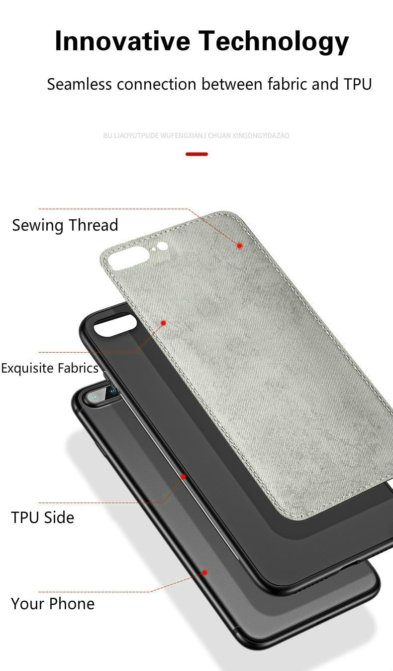 Ultra-thin Minimalistic Fabric Cloth Phone Case