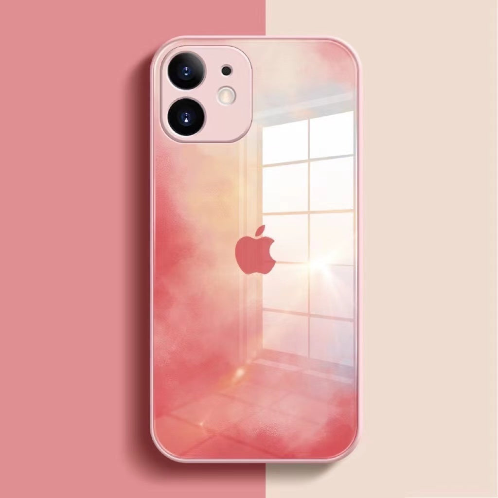 Watercolor Tempered Glass Phone Case